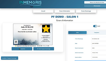 Front office Inmemoris