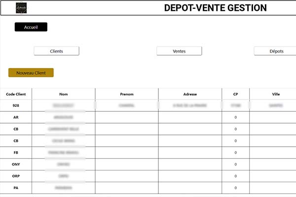 Projet Delta - logiciel de gestion