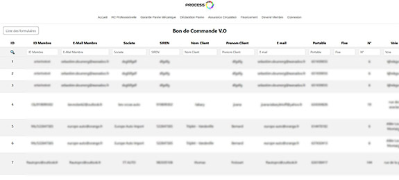 Bon de commande V.O.